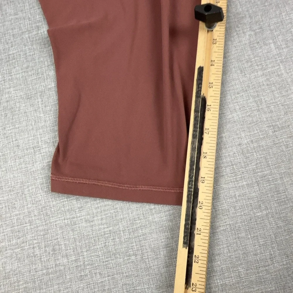 Athleta Capri Leggings Womens 3X Brown Salutation Stash Pocket II Yoga Gym